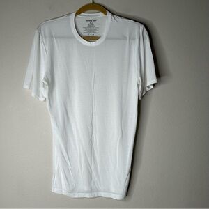 Tommy John Second Skin Crew Neck Modern Fit Undershirt Short Sleeve White Size M